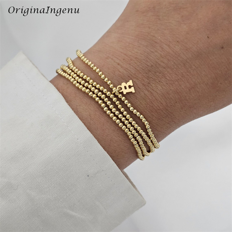 Ethnic Fashion Jewellery - 4PCS Handmade Personalized Beaded Bracelet 14K