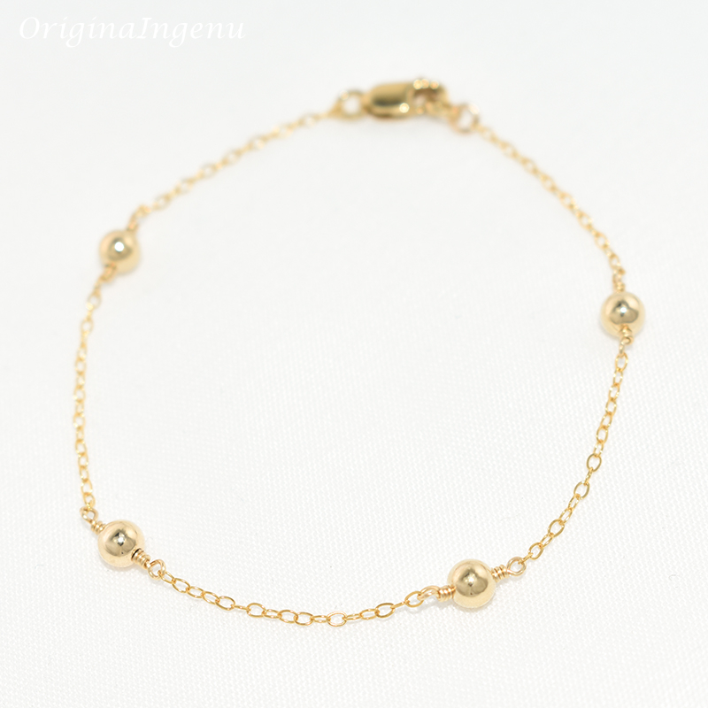Ethnic Fashion Jewellery - 14K Gold Filled Beads Bracelet Handmade