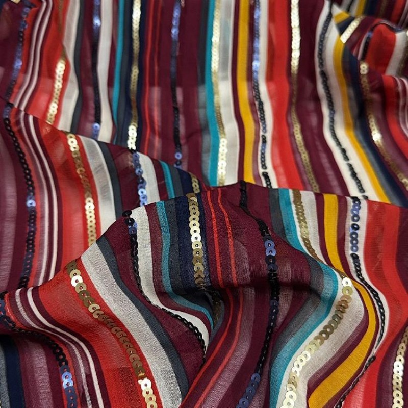 Colorful Striped Embroidered S - огляд і ціна Ethnic Fashion Designers