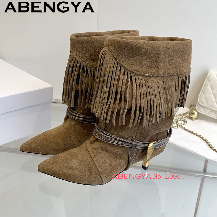 Suede Leather Edge Tassel Desi - огляд і ціна Ethnic Fashion Designers