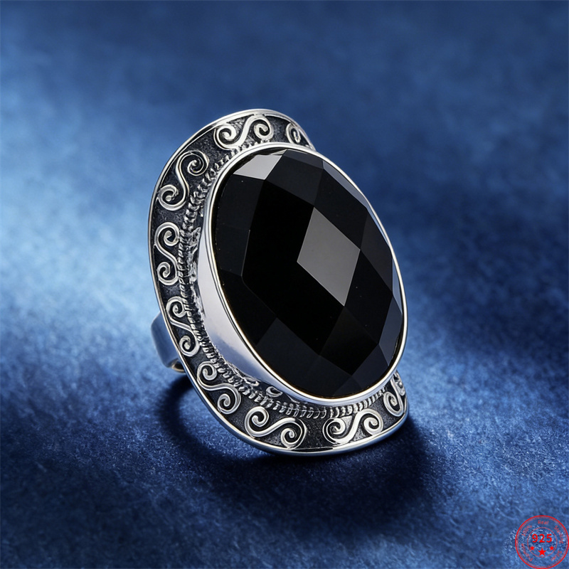 BOCAI New S925 Silver Rings fo - огляд і ціна Men'S Ethnic Fashion Trends