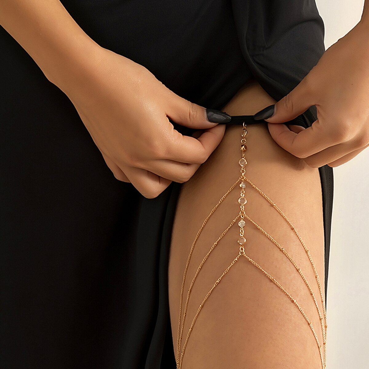 Boho Elastic Band Crystal Leg  - огляд і ціна Ethnic Fashion Jewellery