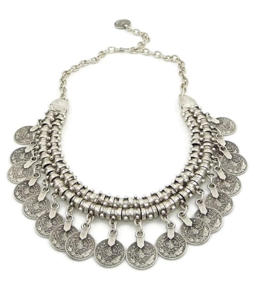 Multi-style Vintage Coin Choke - огляд і ціна Ethnic Fashion Pakistan