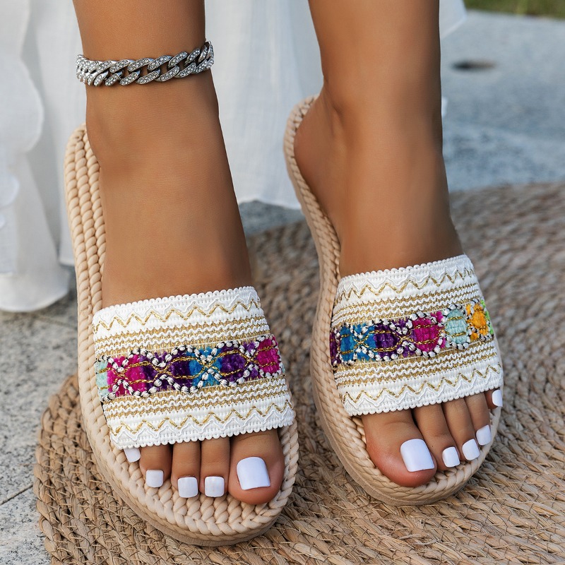 Women Slippers Outdoor Flat De - огляд і ціна Ethnic Fashion Designers