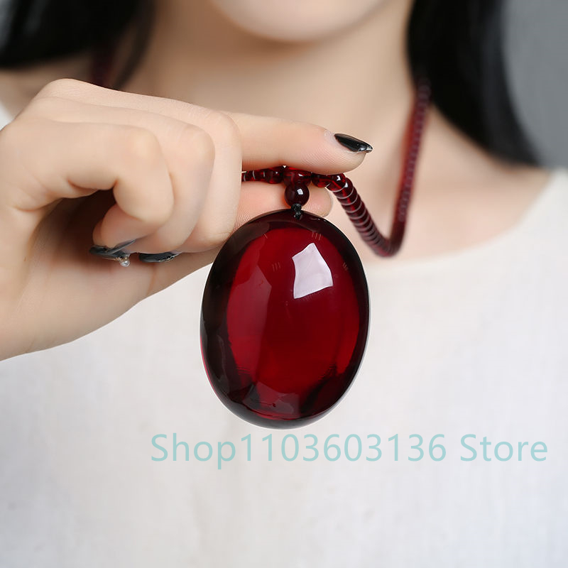 Natural Burgundy Amber Beeswax - огляд і ціна Ethnic Fashion Jewellery