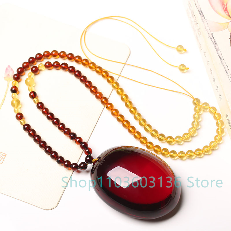 Natural Burgundy Amber Beeswax - огляд і ціна Ethnic Fashion Jewellery
