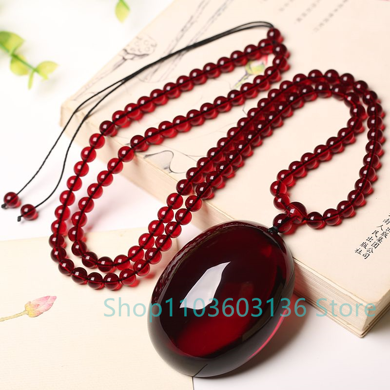 Natural Burgundy Amber Beeswax - огляд і ціна Ethnic Fashion Jewellery