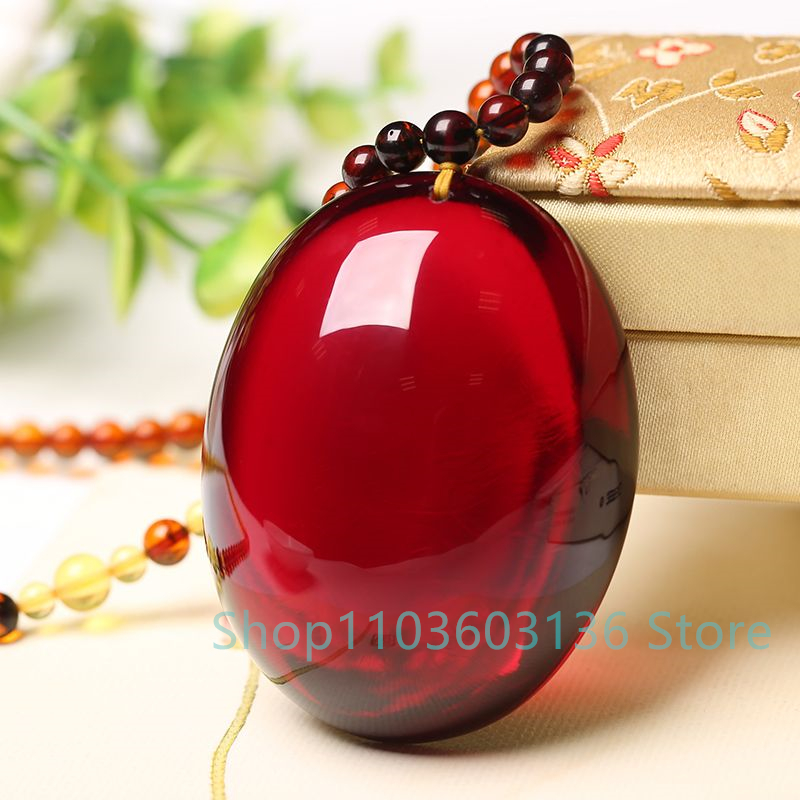 Natural Burgundy Amber Beeswax - огляд і ціна Ethnic Fashion Jewellery