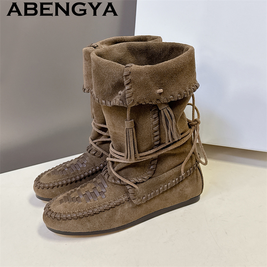 Women's Cow Suede Leather Tass - огляд і ціна Ethnic Fashion Week