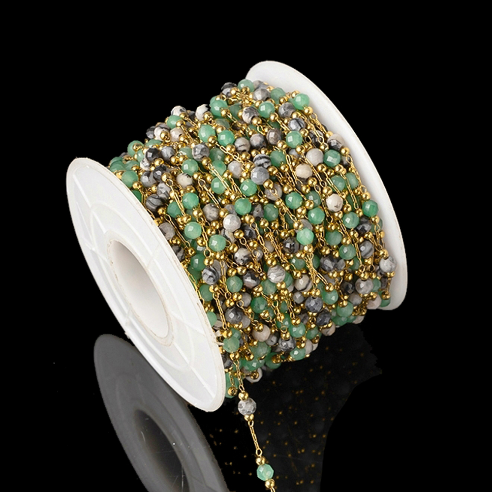 1Meter Elegant Mix Round Stone - огляд і ціна Ethnic Fashion Jewellery